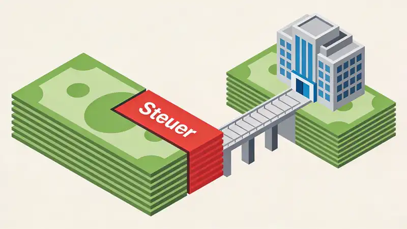 Steuervergleich Liquidität mit und ohne 6b Rücklage